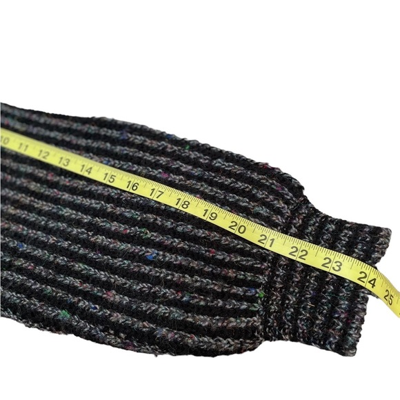 Northwest territory wool blend long sleeve black crewneck knit sweater unisex - Picture 8 of 8